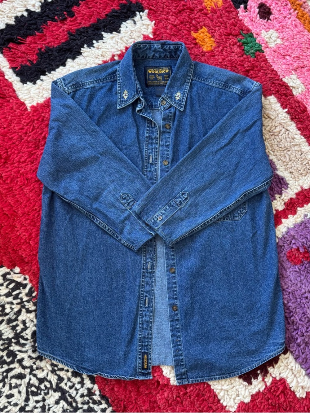 Woolrich Southwestern Denim Button-Up